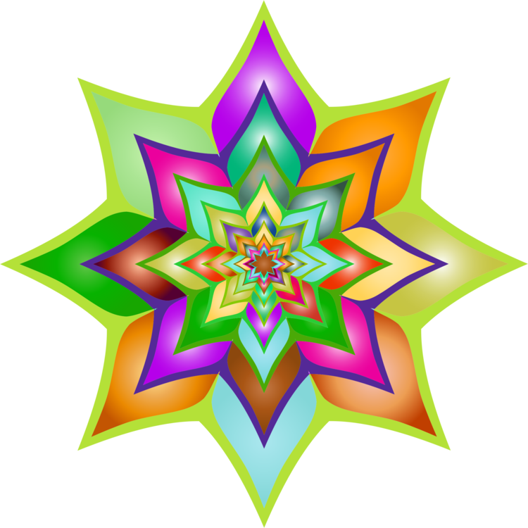 Flower Silhouette Computer Icons Symbol Purple - Colorful Flower Silhouette (750x750)