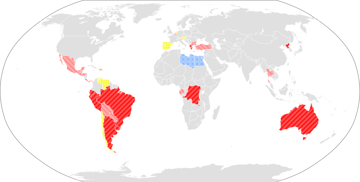 Compulsory Wikipedia Ⓒ - Visa Free Countries For Armenia (1200x608)