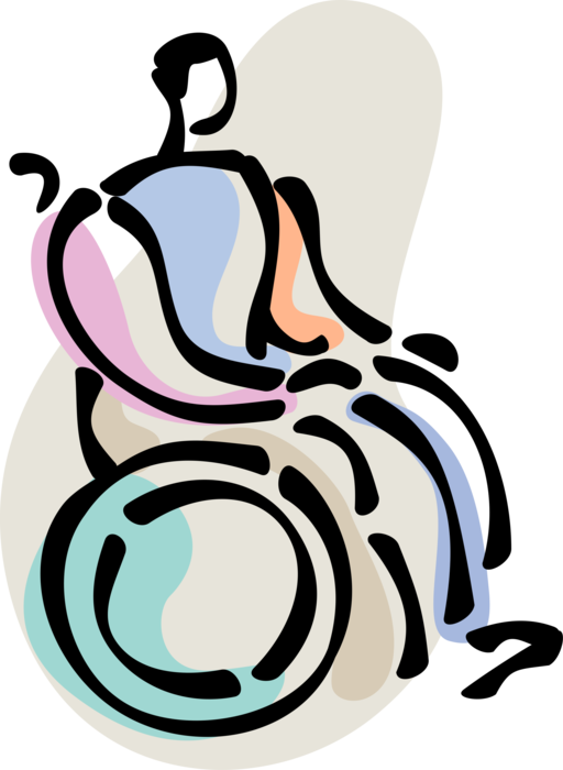 Vector Free Download Wheelchair Vector Man - Illustration (512x700)