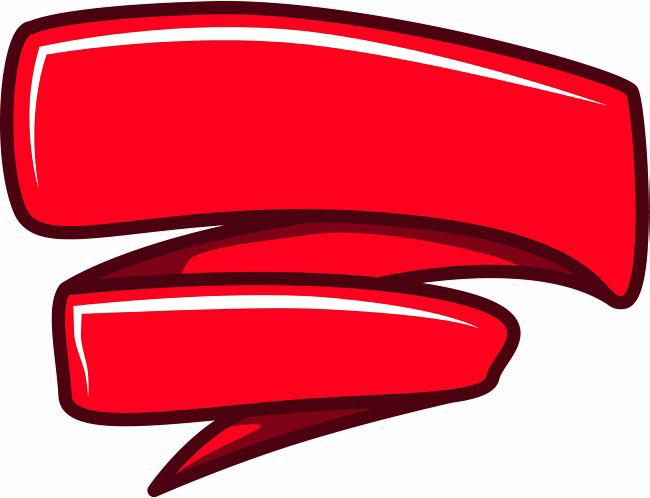 Red Banner Png Photo Vector, Clipart, Psd - Red Ribbon Banner Vector Png (650x498)