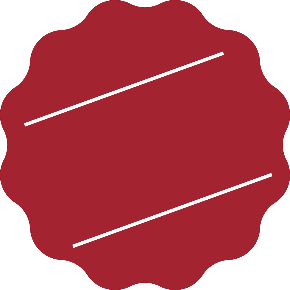 Red Round Wave White Line Banner - Red Round Wave White Line Banner (972x972)