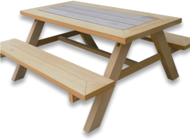 Table Clipart Clear Background - Picnic Table (640x480)