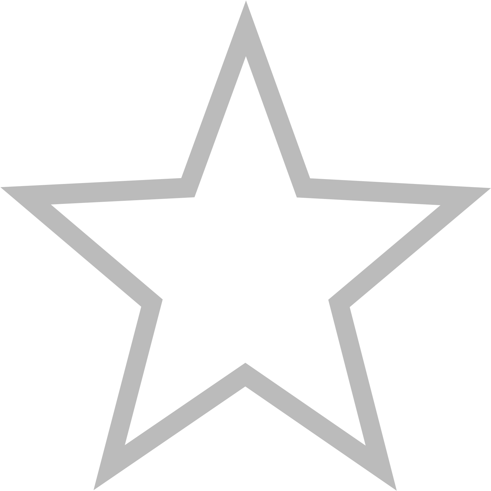 Rate This Product - Star Outline Vector Png (2000x2000)