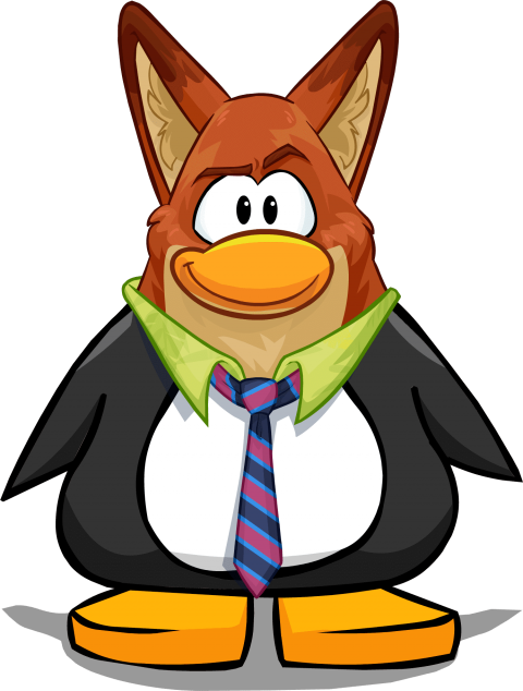 Free Png Download Nick Wilde Club Penguin Png Images - Club Penguin With Scarf (480x634)