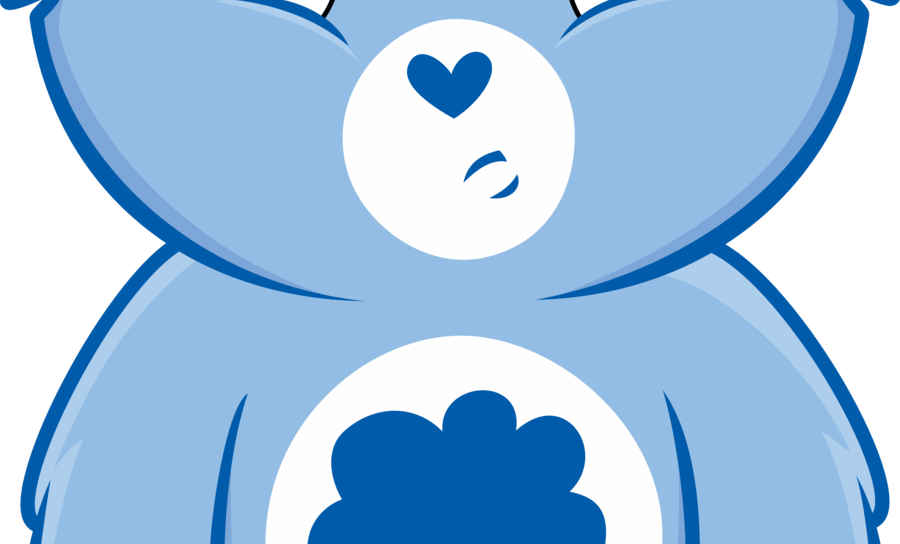 Collection Of Free Dwarfing Clipart Seven Dwarfs Download - Grumpy Blue Care Bear (900x544)
