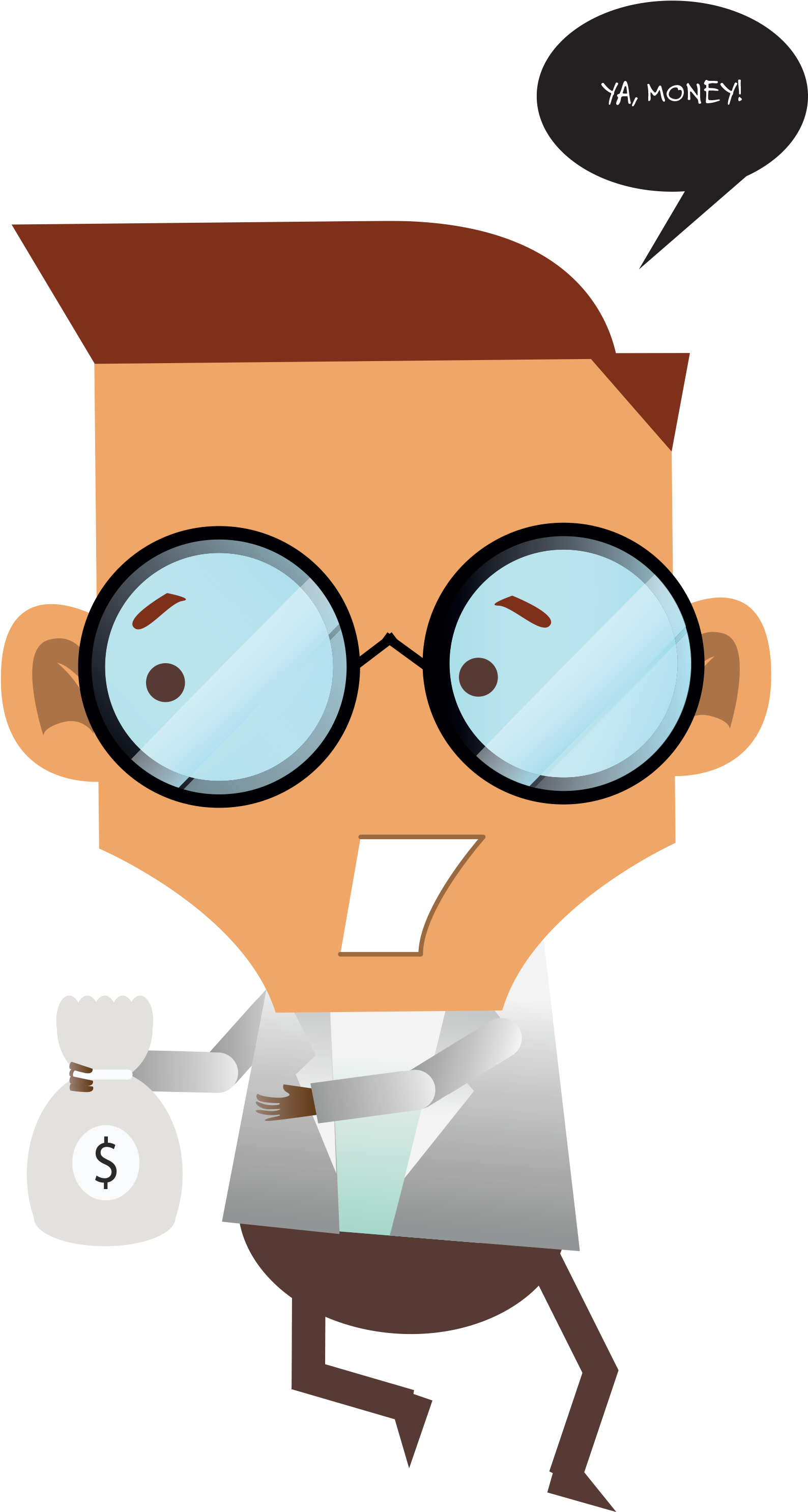 Forever Jobless Clipart Transparent Stock - Cartoon (1766x2999)