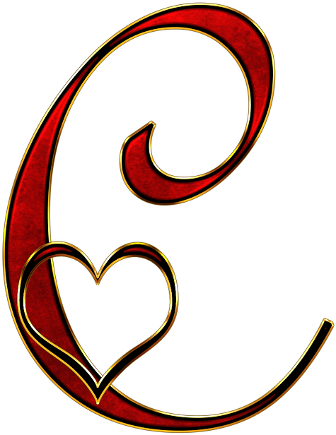 Free Image On Pixabay - Capital Letter C Love (498x640)