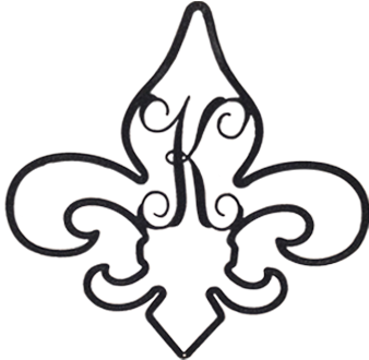 Fleur De Lis Initial - Fleur De Lis With Initials (512x330)