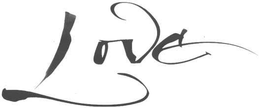 567 X 250 8 - Love Calligraphy Transparent (567x250)