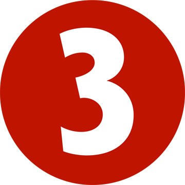 Three Icon - Red Question Icon Png (360x360)