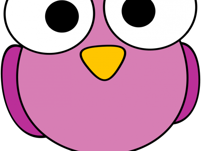 Face Clipart Bird - Animal Eyes Clipart Black And White (640x480)