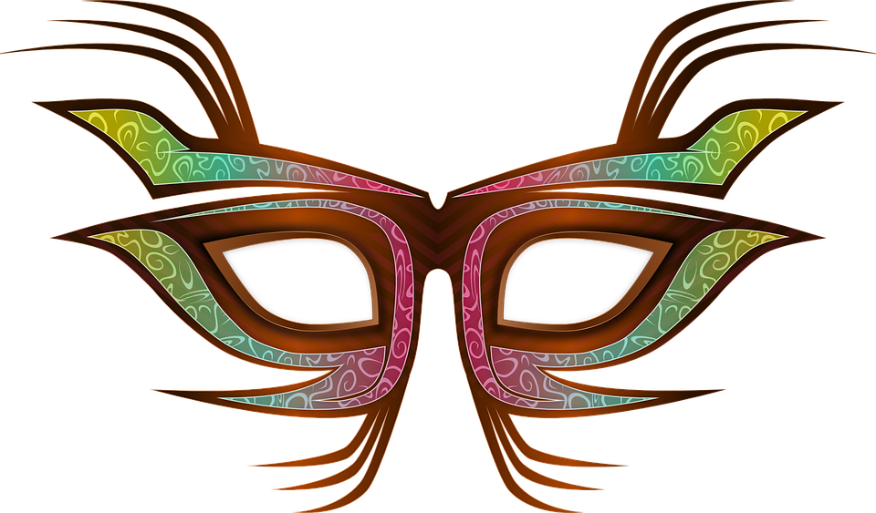 Mask Eyes Anonymous - Party Mask Clip Art (960x563)