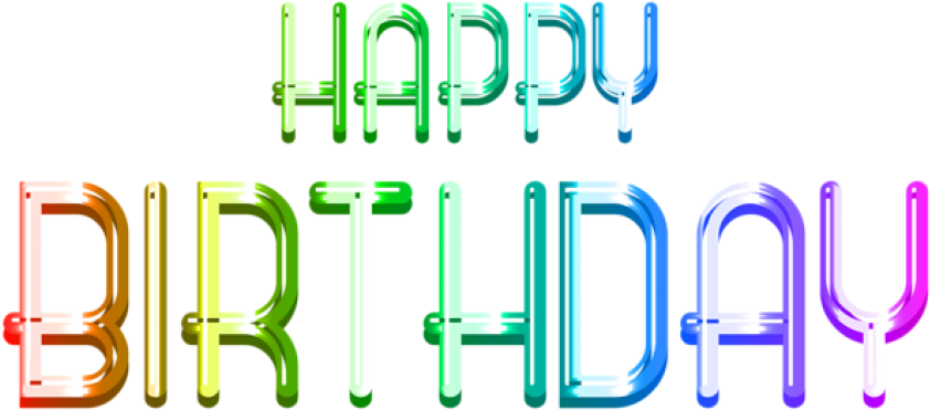 Free Png Download Happy Birthday Text Transparent Png - Graphic Design (850x379)