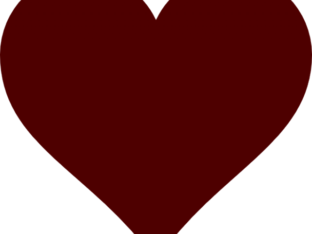 Hearts Clipart Burgundy - Heart (640x480)