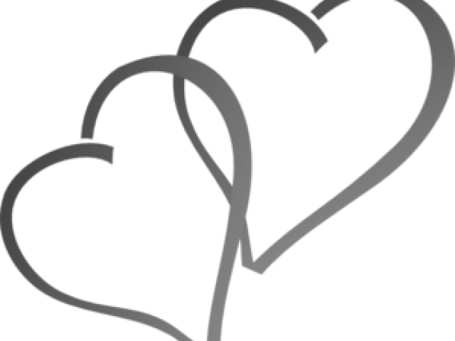 Transparent Background Heart Clipart Black And White (640x480)