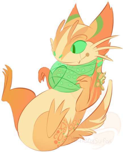 Cantaloupe Cat Snapsnap By Amaterasufox - Illustration (433x536)