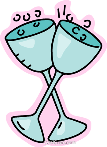 Wine Glasses Royalty Free Vector Clip Art Illustration - Wine Glasses Royalty Free Vector Clip Art Illustration (350x480)