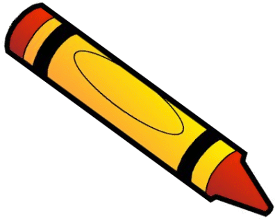 Crayon Orange Orange - Crayon Clip Art (400x322)
