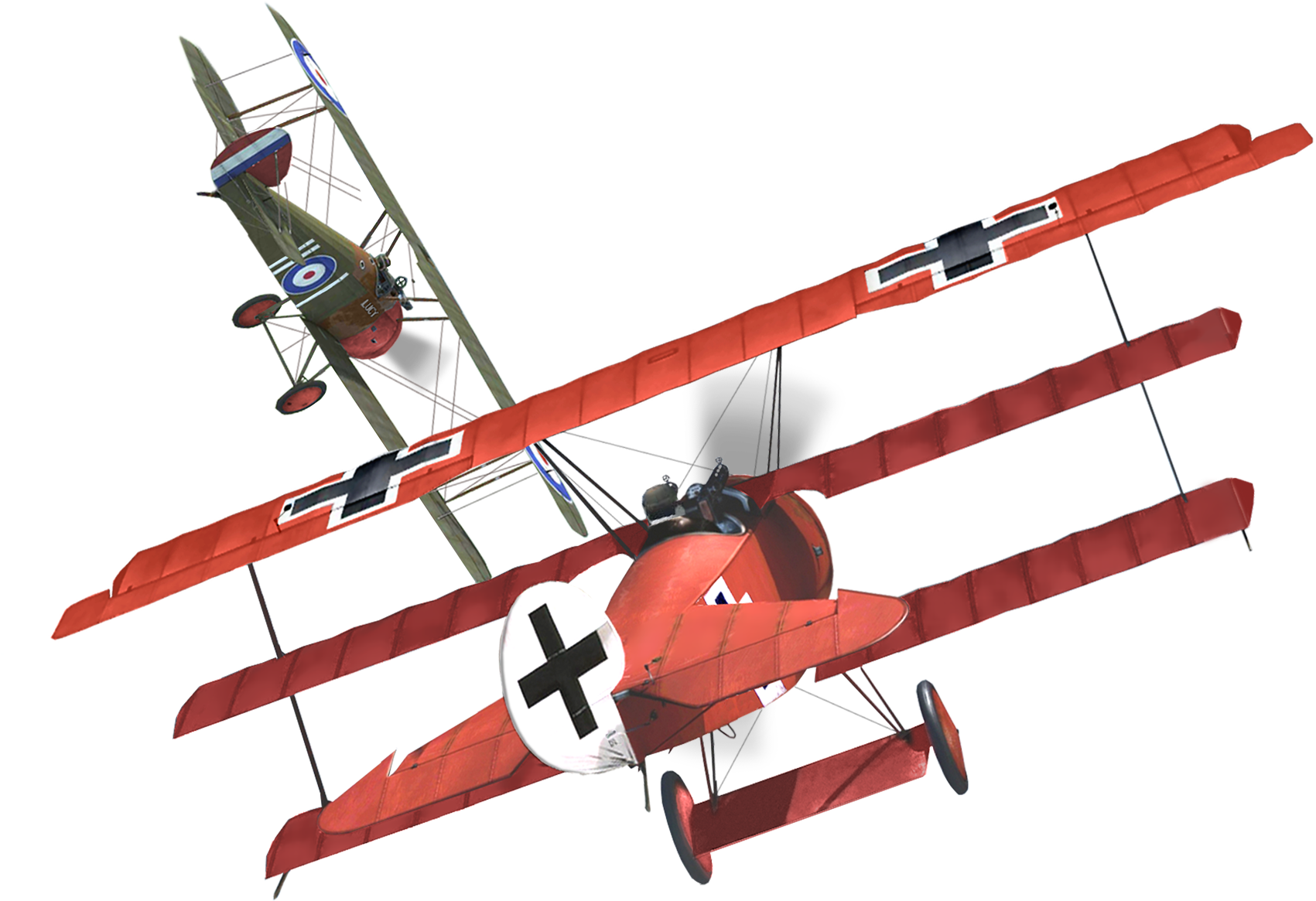 Plane Clipart Red Baron - Red Baron Plane Png (2048x1536)