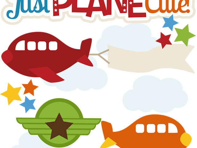 Airplane Clipart Scrapbook - Cute Airplane Clipart (640x480)