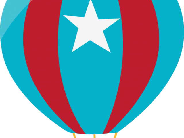 Balloon Clipart Plane - Clipart Air Balloon (640x480)