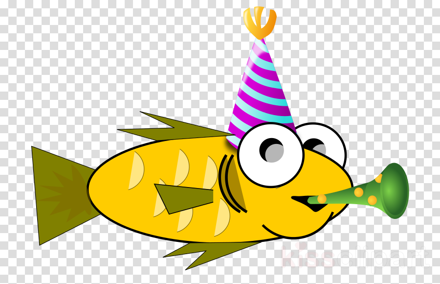 Party Fish Clipart Goldfish Party Clip Art - Fish Party Clipart (900x580)