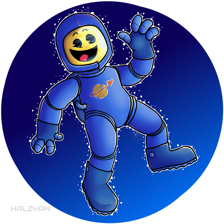 1980-something Space Guy By Halzyan - Ville De Saint Etienne (894x894)