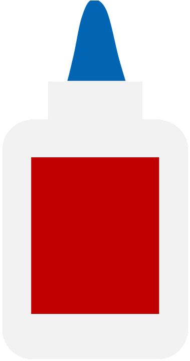 Glue Stick Clip Art Black And White - Illustration (720x720)