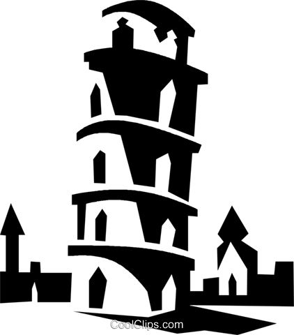 Leaning Tower Of Pisa Royalty Free Vector Clip Art - Italy Clip Art (422x480)