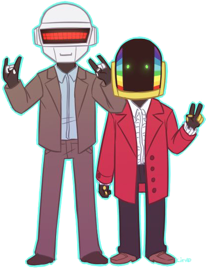 Daft Punk Png Photos - Cartoon (500x600)