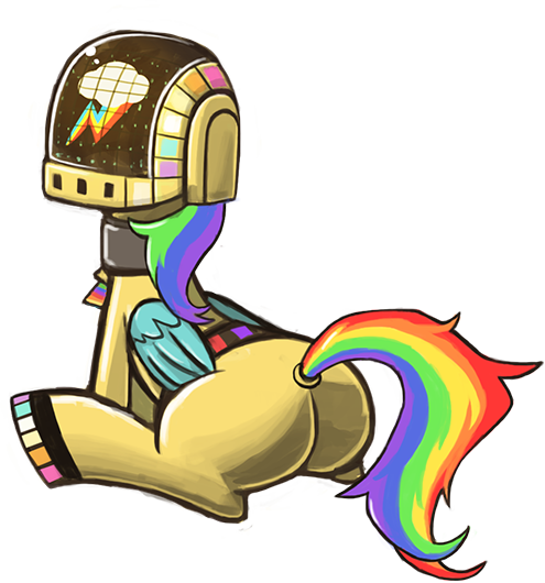 Lumineko, Bodysuit, Clothes, Costume, Daft Punk, Guy - Illustration (495x530)