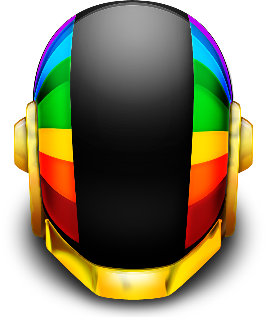 Guyman Helmet On Icon - Daft Punk Helmet Png (1024x1024)