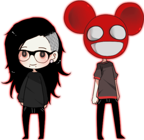 Trance, Avicii, Skrillex, Music Tv, Dance Music, Art - Skrillex And Deadmau5 (500x480)