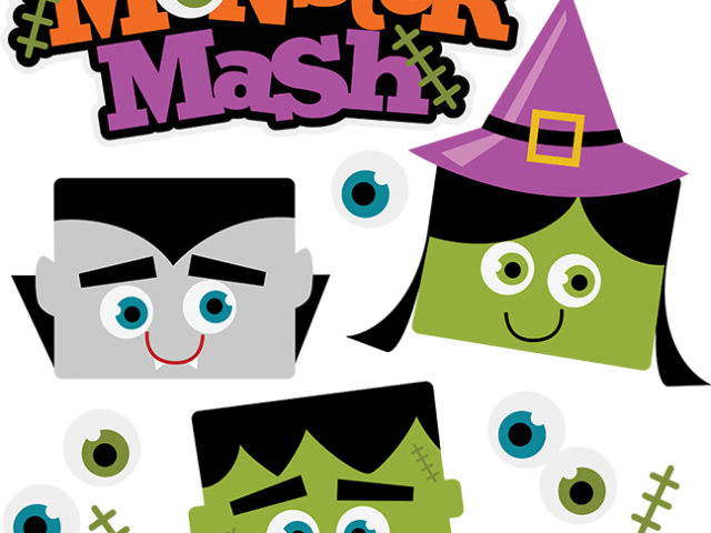 Cookie Monster Clipart Halloween - Monster Mash Clipart (640x480)