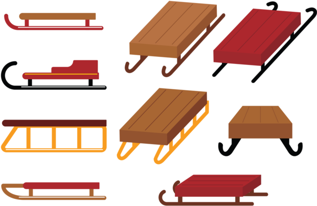 Toboggan Vectors - Toboggan Drawing (700x490)