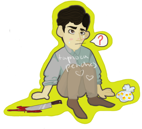 Actor Clipart Psycho - Sitting (500x500)