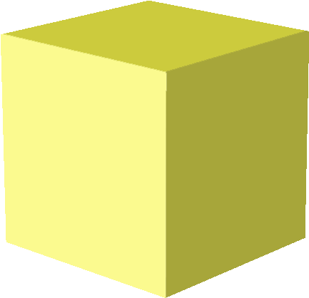 Rectangular Clipart Yellow Cube - Yellow Cube Clip Art (500x485)