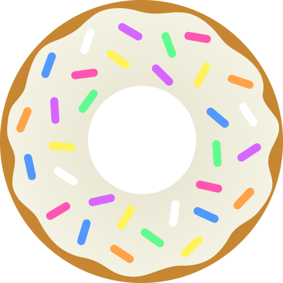 Donut - Transparent Background Donut Clipart (550x550)