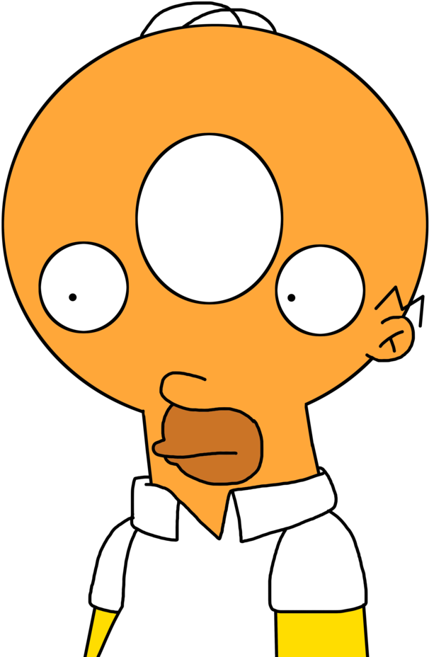 Banner Transparent Library Homer With Donut Head By - Homer Donut Head (1024x1024)