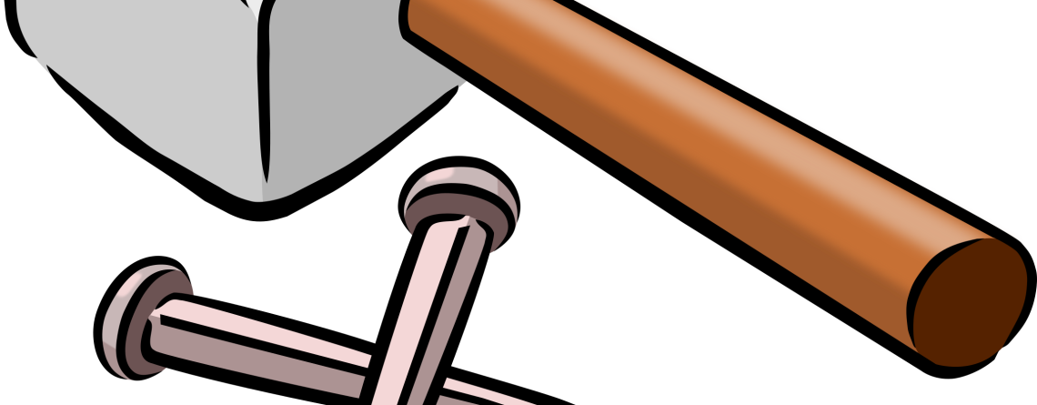 Png Snarkhunter - Hammer And Nails Cartoon (1140x445)