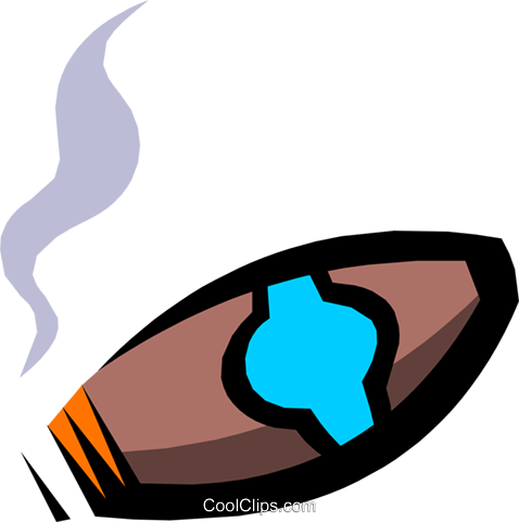 Cigar Royalty Free Vector Clip Art Illustration - Illustration (478x480)
