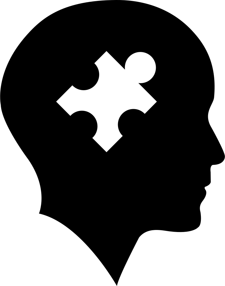 Bald Head With Puzzle Piece Vector - Puzzle Piece In Head (774x980)