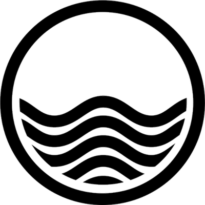 Takedown Radio - Ocean Waves Vector Black (400x400)