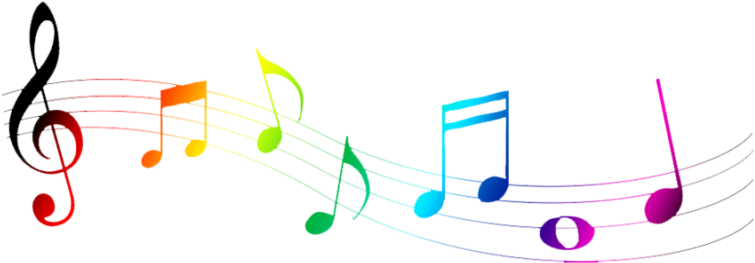 Music Note Clipart - Colorful Musical Note Symbol (800x277)