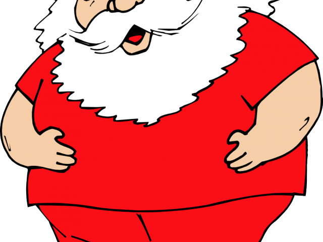 Santa Claus Clipart Mrs Claus - Santa Without Hat Clipart (640x480)