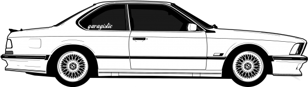 Clip Art Black And White Garagistic E Parts - Bmw (600x315)