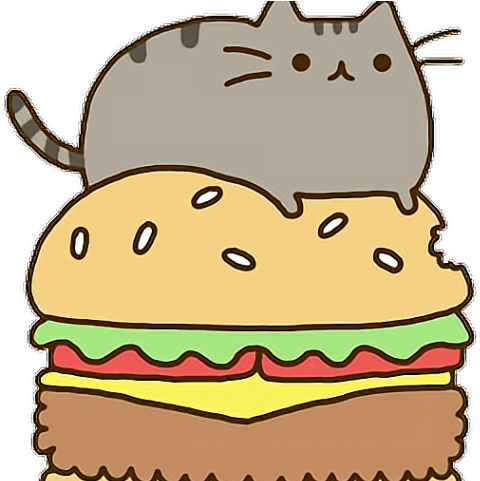 Eating Food Clipart Junk Food - Pusheen The Cat (640x480)