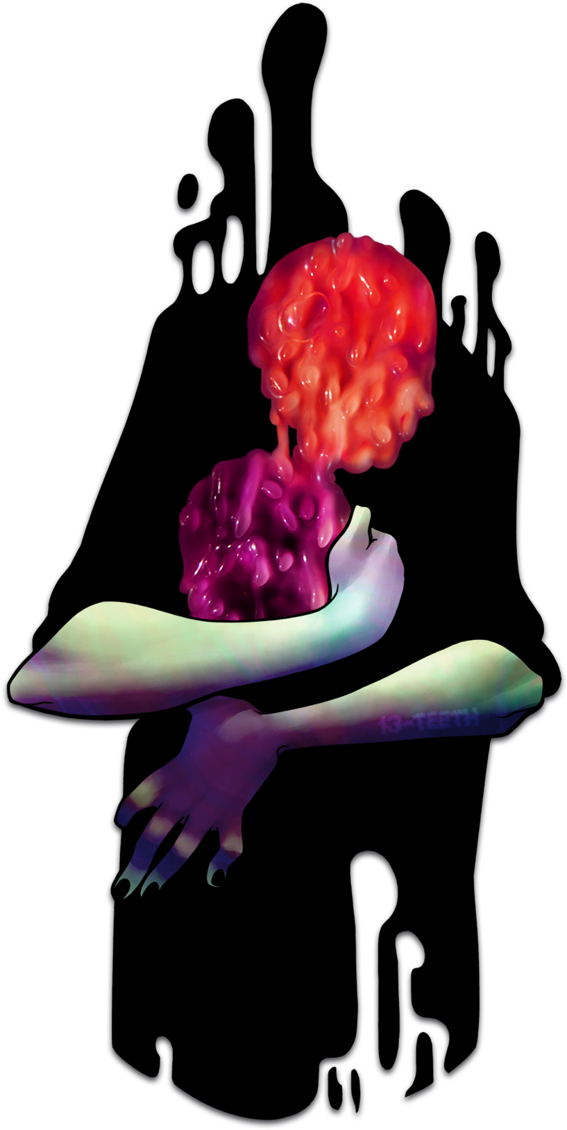 I Wanna Wring Out Your Evil Thoughts I Wanna Eat Out - Illustration (1280x1707)