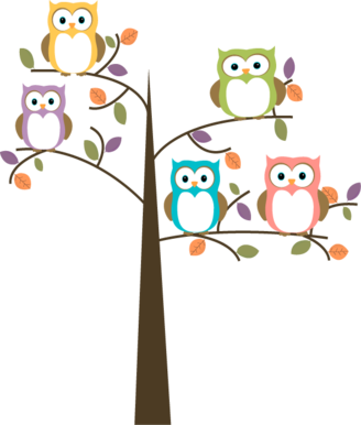 Calendar - Owls On A Tree (328x386)
