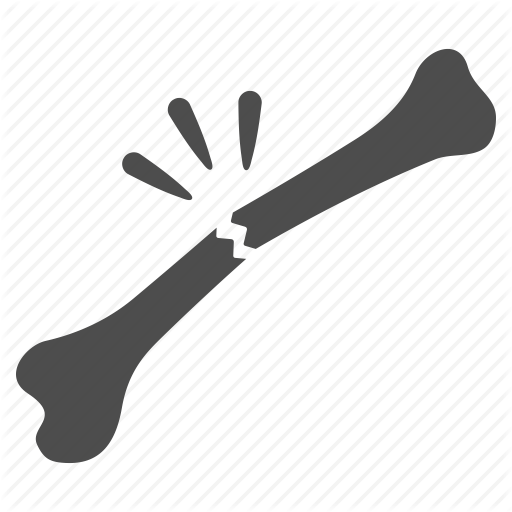 Free Download Clip Art Carwad Net - Bone Break Icon (512x512)